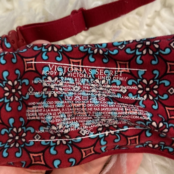 Victoria Secret Body by Victoria Lined Demi Bra size 38C excellent condition - Picture 4 of 12